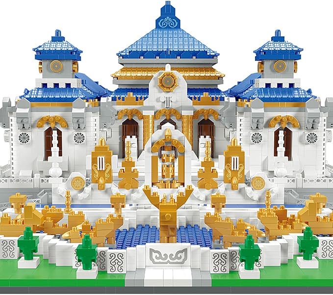 Old Summer Palace Micro Brick Building Set (5372 Pieces) – Landmark Model Chinese Imperial Garden Architecture Educational Toy Gift for Kids and Adults