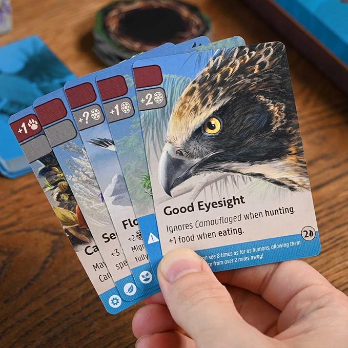 Northstar Game Studio Nature Board Game Expansion Module 1: Flight | Adapt Species in a Changing Environment | Strategy Game for Adults Teens Families and Solo | 1-4 Players Age 10+