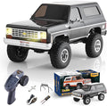BEEZRC FMS 1/24 RC Crawler Officially Licensed Chevy K5 Blazer RC Car FCX24 RTR RC Pickup Truck SUV 4WD 2.4GHz Hobby RC Model 8km/h Mini car RC Off-Road Remote Control Car (Black)