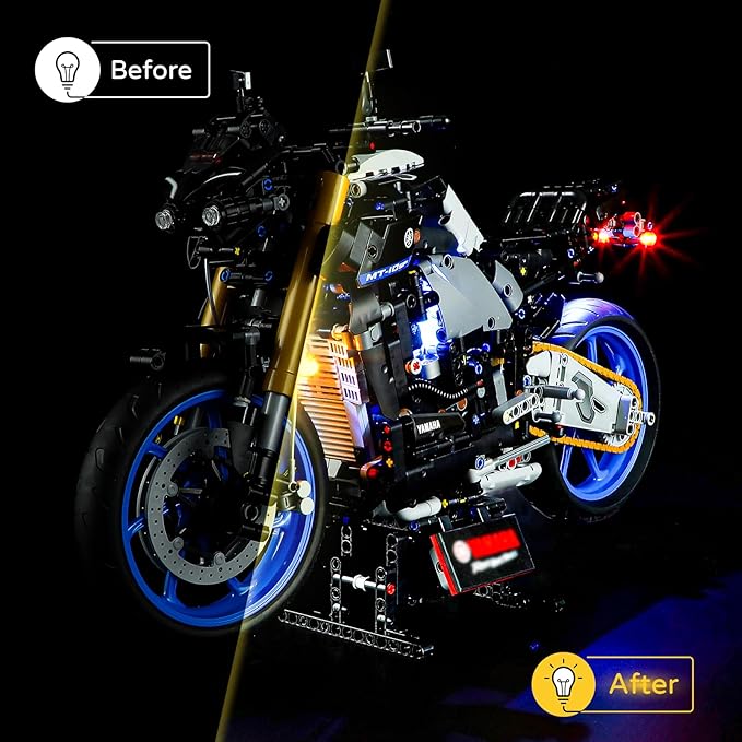 YEABRICKS LED Light for Lego-42159 Technic Yamaha MT-10 SP Building Blocks Model (Lego Set NOT Included)