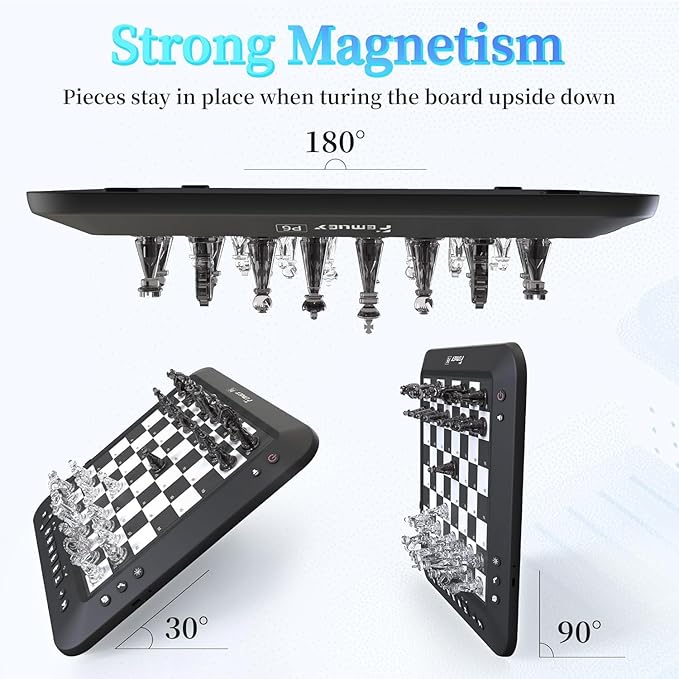 Electronic Chess Set Board Game Computer Chess Game Electronic Chess Set Game Chess Sets Games Lovers for Beginners Great Partner for Play and Practice