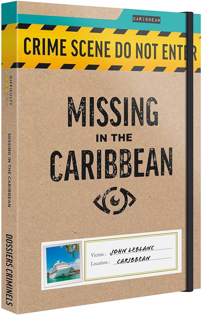 PROFILER - Missing in the Caribbean: John LeBlanc Reported Missing – Murder Mystery Games for Adults – Individuals Date Night Family Night - Escape Room Board Game - Find Clues and Solve the Mystery