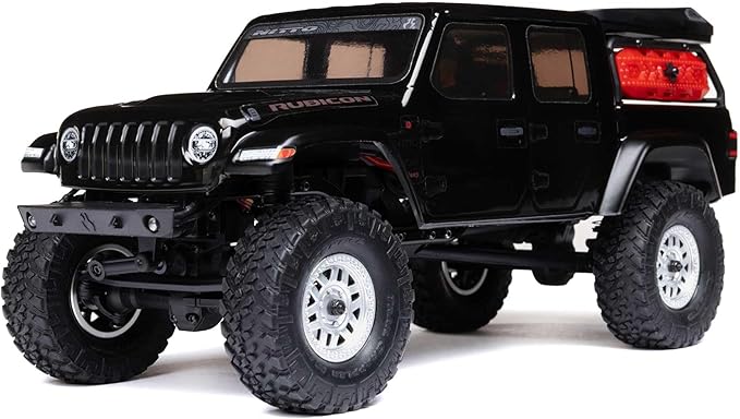 Axial RC Truck SCX24 Jeep Gladiator 4 Wheel Drive Rock Crawler Brushed RTR (Nothing Needed to Complete Ready-to-Run) Black AXI00005V2T5 Remote Control Car RC Car RC Crawler