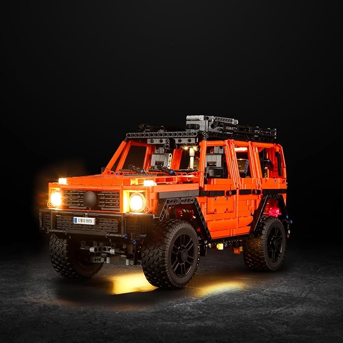 Vaodest Led Light for Lego 42177 Technic Mercedes-Benz G 500 Professional Line Building Blocks ModelDesign and Configuration Compatible with Model 42177(Led Light Only Not Building Block Kit)