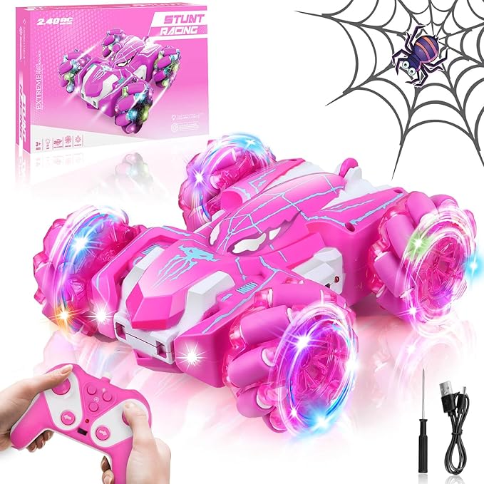 Dolanus Spider Remote Control Car RC Cars Kids Toys Girls 3-5 Toys for Ages 8-13 Gifts for 3 4 5 6 7 8 10 12 Year Old Girls Kids Toddlers Birthday