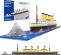 Titanic Micro Mini Building Set1878 Pieces Big Ship Model Building ToysDIY Educational Toys 3D Puzzle KitSTEM Ship Creative Project Model Building Set Birthday for AdultsKids