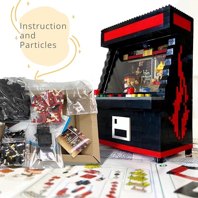 Fighter Game Micro Blocks Sets for Adults and Teens 14+ Building Toys Creative Bricks Gifts for Game Fans- Compatible with Nano(1060 Pieces)