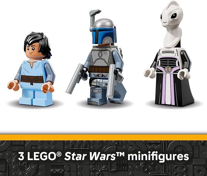 LEGO Star Wars: Attack of The Clones Jango Fett's Starship Building Toy - Pretend Play Set for Boys &amp Girls Ages 9+ - Gift for Birthdays - Collectible Model Kit &amp Kids Room Decor - 75433