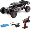 GoolRC WLtoys 124016 V2 RC Car 1:12 Scale Remote Control Car 4WD 75km/h High Speed Racing Truck 2.4GHz All Terrain Off Road RC Truck RTR with Brushless Motor and Metal Chassis for Adults
