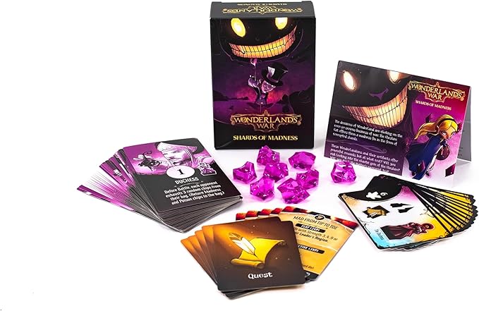 Wonderland's War: Shards of Madness Expansion Expansion - Druid City Games - 2 to 5 Players -