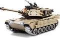 1/18 Metal US M1A2 Remote Control Tank RC Tank with Smoke Sound &amp LED Lights 330° Turret Rotation RC Thant Shoots BBS &amp 60 Minutes