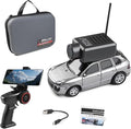 WLtoys Mini RC Car 1:64 Scale FPV RC Drift Car with 720P HD Camera 2.4GHz Transmitter WiFi App Control with Gyro LED Lights Mini Racing Toys (Silver Gray)