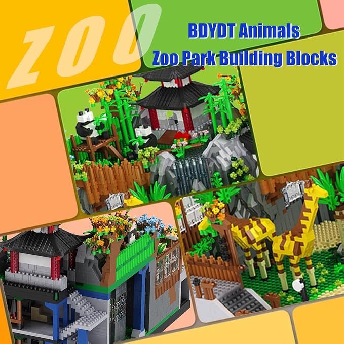 Architecture Zoo Micro Building Blocks Set（5000PCS） - Architectural Model Toys Gifts for Kid and AdultCreative Building Blocks Set for Zoo ArchitectureInteresting Gifts for Animal Enthusiasts
