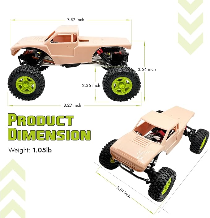 furitek 1/18 RC Crawler TerraX Active Pro 4WS – 1/18 ARTR RC Rock Crawler Remote Control Car w 4-Wheel Steering Full Kit RTR Ready-to-Run 2-in-1 Outrunner Brushless System