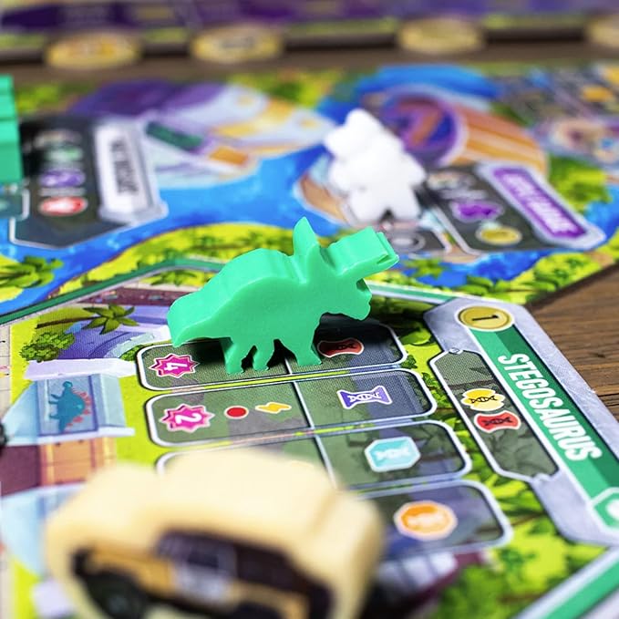Dinosaur World Board Game Draft Build and Explore Your Dino Park for Victory! Strategy Game for Kids and Adults Ages 8+ 1-4 Players 60-120 Minute Playtime Made by Pandasaurus Games