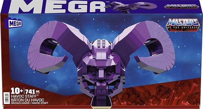MEGA Masters of The Universe Building Set Havoc Staff with 741 Pieces 40 Inches Long for Adult Collectors