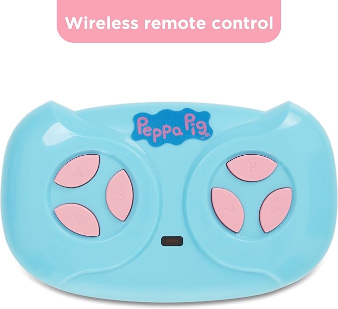 Peppa Pig Bumper Car for Kids 2 Speed Electric Bumper Car Vehicle Toddler Bumper Car with Remote Control and 360 Degree Turning 6V Motor LED Lights Gifts for Toddlers