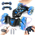 RC Stunt Car 2.4 GHz 4WD Remote Control Gesture Sensor Toy Cars Double Sided Rotating Off Road Vehicle 360° Flips with Lights Music Drift rc car for Boys and Girls 5-13 Birthday