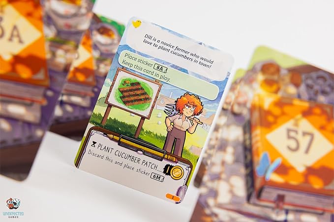 Asmodee Cozy Stickerville Board Game - Narrative Strategy Game of Village Building &amp Storytelling Family-Friendly Fun for Kids &amp Adults Ages 8+ 1-6 Players 30 Minute Playtime