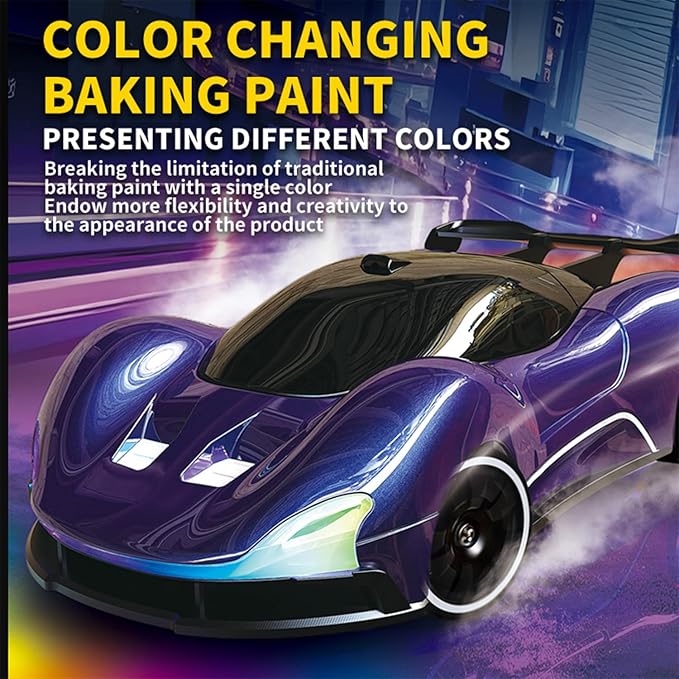 1:20 Scale Remote Control Drift Car 4WD 2.4GHz Racing Sport Toy RC Car with LED Lights Racing and Drift Wheels (Blue)