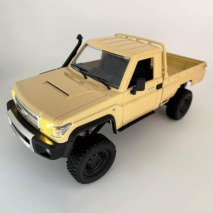 RC Crawler Remote Control Rock Crawler RC Truck 4x4 1/12 Scale Toyota Land Cruiser Off Road Pickup Proportional Steering 2 Speed RTR All Terrain 280 Motor 2 Batteries Hobby Car Adult MN82