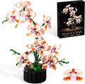 Orchid Flower Building Set Botanical Collection Flower Building Block Set Compatible with Lego Flowers Artificial Flowers Plant Gifts for Adults Home and Office Desk Decor (866PCS)