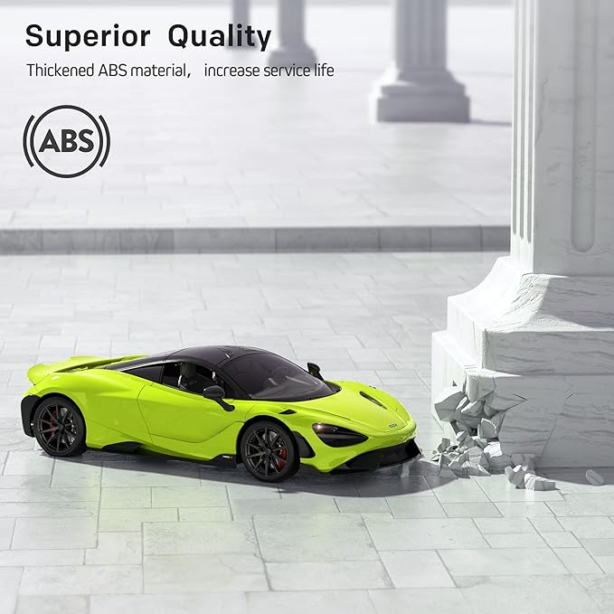 MIEBELY Remote Control Car McLaren Rc Cars Officially Licensed 1/12 Scale 7.4V 900mAh Toy Car with 12km/h Fast Model Car Headlight for Adults Kids Boys Age 6-12 Year Birthday Ideas Gift Green