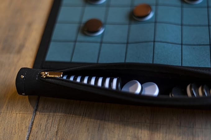Roll-Up Travel Reversi Game | Othello Board Game for Family | Travel Othello Game