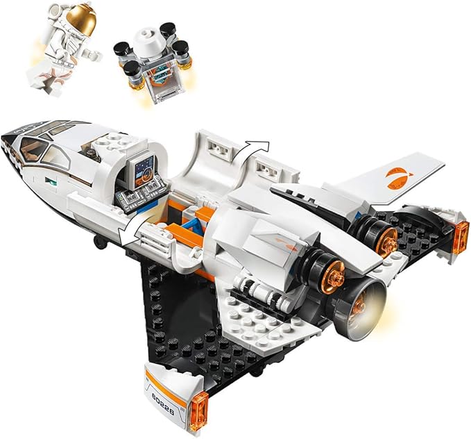 LEGO City Space Mars Research Shuttle 60226 Space Shuttle Toy Building Kit with Mars Rover and Astronaut Minifigures Top STEM Toy for Boys and Girls New 2019 (273 Pieces)
