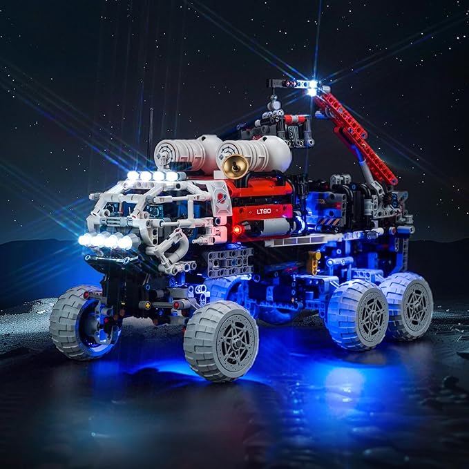 Upgraded Led Light Kit for Lego Mars Crew Exploration Rover Building Set Compatible with Lego 42180 (Model Not Included)