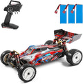 GoolRC WLtoys 104001 RC Car 1:10 Scale 2.4GHz RC Drift Cars 4WD 45km/h High Speed Racing Car All Terrain Off-Road Buggy with Aluminum Alloy Chassis Zinc Alloy Gear and 3 Batteries