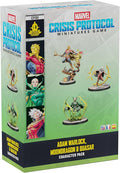 Asmodee Marvel: Crisis Protocol Adam Warlock Moondragon &amp Quasar Character Pack - Includes 3 Miniatures Tactic Cards &amp Infinity Gems Tabletop Superhero Game Ages 14+ 2 Players 90 Min Pla
