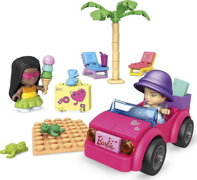 Mega Construx Barbie Convertible Beach Adventure Building Toys for Kids