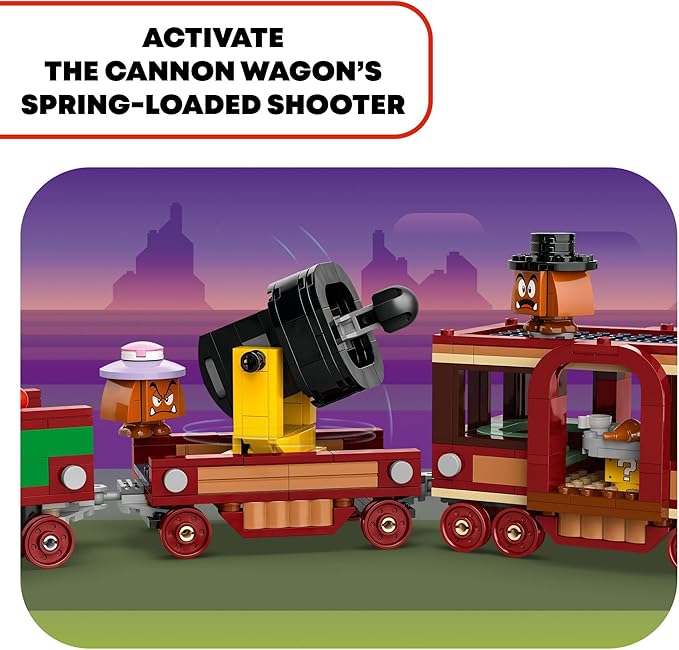 LEGO Super Mario The Bowser Express Train Toy - Building Toys for Boys &amp Girls Ages 9+ Years - Pretend Play W/Minifigures - Gift Idea for Kids - 71437