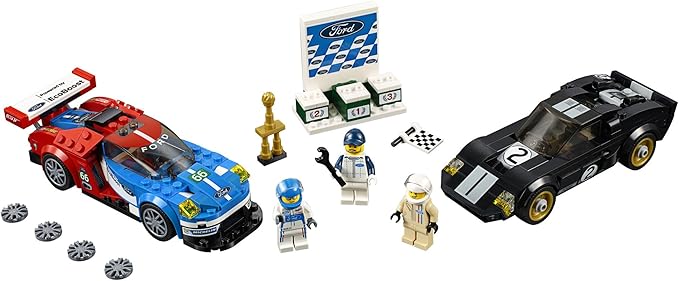 LEGO Speed Champions 6175279 2016 GT &amp 1966 Ford Gt40 75881 Building Kit (366 Piece) Multi