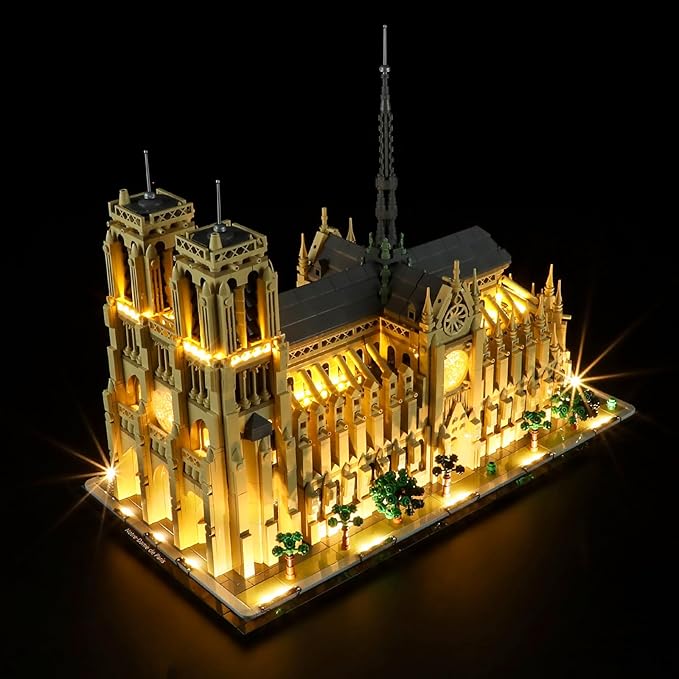LIGHTAILING Light for Lego-21061 Notre-Dame de Paris - Led Lighting Kit Compatible with Lego Building Blocks Model - NOT Included The Model Set