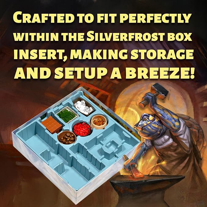 Everdell Silverfrost Deluxe Resource Vessels – Premium 3D Component Holders Upgraded Board Game Accessories Holders for Resources &amp Tokens