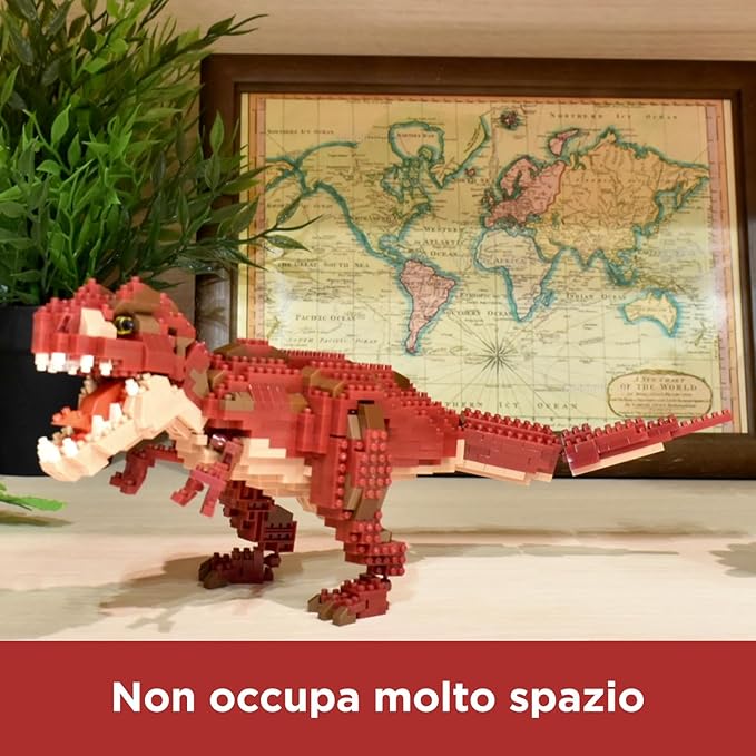 nanoblock - Dinosaurs - Dinosaur Deluxe Edition Tyrannosaurus Rex Advanced Hobby Series Building Kit