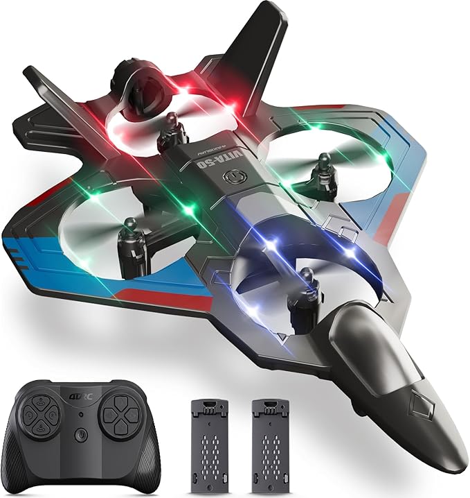 4DRC RC Planes Remote Control Airplanes for Kids Foam Remote Control Planes for Kids Adults Beginners Remote Control Helicopter Fighter Jet Drones for Kids Adults 360° Flip Easy to Fly
