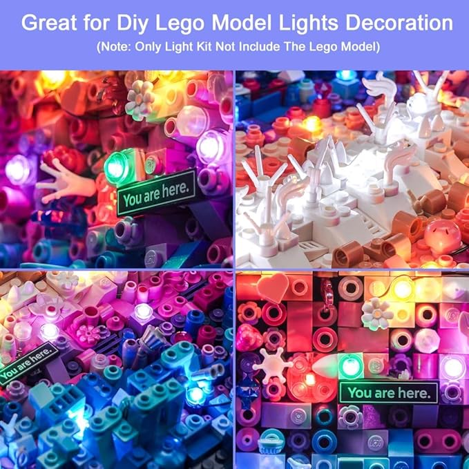 Upgraded Led Light Kit for Lego The Milky Way Galaxy Building Set Remote Control Version Compatible with Lego 31212 (Model Not Included)