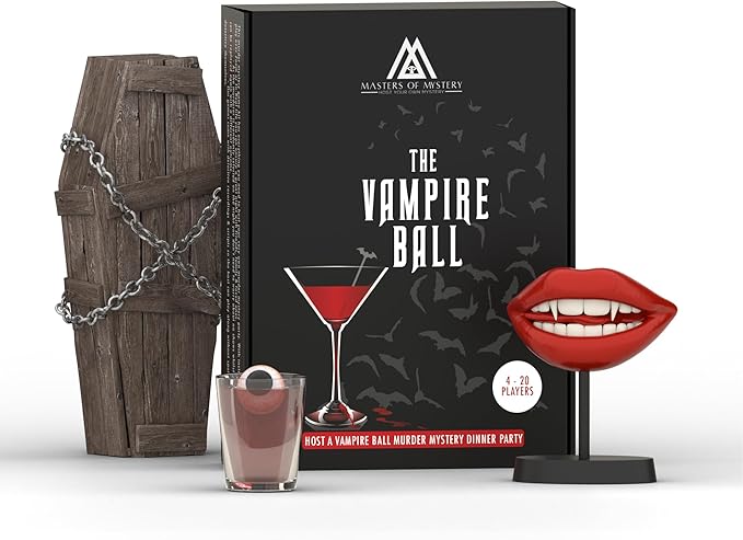 Masters of Mystery Vampire Ball Murder Mystery Dinner Party Game – Gothic Masquerade Whodunnit Party Game for Adults – 4–20 Players