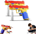 Tactical DIY Building Block Grip Set Fun Building Block Kit with Display Stand for Adults Creative Building Grip Kit (Two Sets)