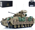 US in Stock 1/16 TD RC Battle Tank Plastic for M2A2 Bradley RC Electric Infantry Fighting Vehicle Model 320°Turret Rotation Light Sound Smoke Unit BB Shooting Airsoft Tank(Basic-Edition)