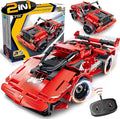 SpringFlower STEM Building Blocks Toys Gifts for Age 6 7 8 9 10 11 12 Boys and Girls DIY Building Bricks STEM Engineering Construction RC ToyRacing Car with Remote Control