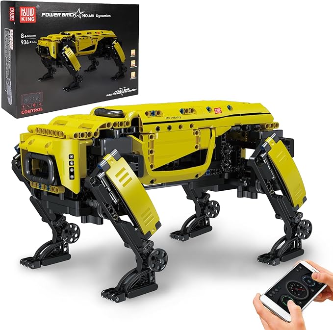Mould King Robot Dog Building Set Remote Controlled Robot Dog Toy for Kids Mechanical Robot to Build DIY Building Set as STEM Project/Collectibles (936 Pieces)