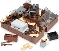 Finger Rock WW2 Military Base Bunker Trench Building Set 8 in 1 Army Battle Scenes with Fortresses Anti-Aircraft Guns Treatment Room and Penitentiary Idea Gifts for Teens Adults 14+ (833pcs)