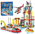 MindBox City Marine Fire Station Building Sets740pcs STEM Toys Building Blocks for Boys 8-12