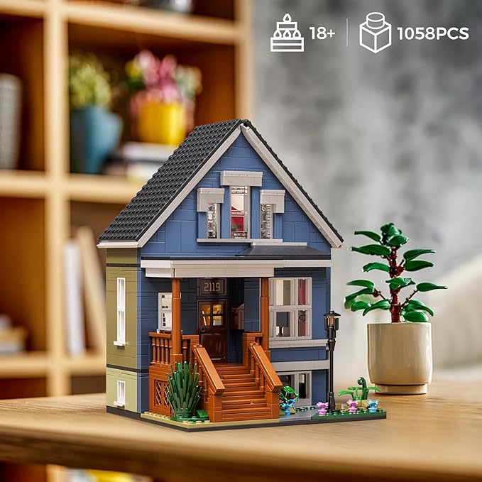 Shame House Building Blocks Gallagher House TV Series Frank Fiona Creative Toys Set Compatible with Lego Gift Decor for Fans 18+ Adult(1058 PCS)