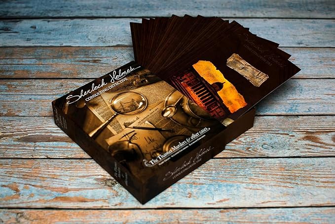 Asmodee Sherlock Holmes Consulting Detective - The Thames Murders &amp Other Cases Board Game - Captivating Mystery Game for Kids &amp Adults Ages 14+ 1-8 Players 90 Min Playtime