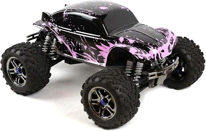 SummitLink Custom Body Compatible for 1/10 1/8 Scale RC Car or Truck (Truck not Included) (Muddy Pink Over Black)